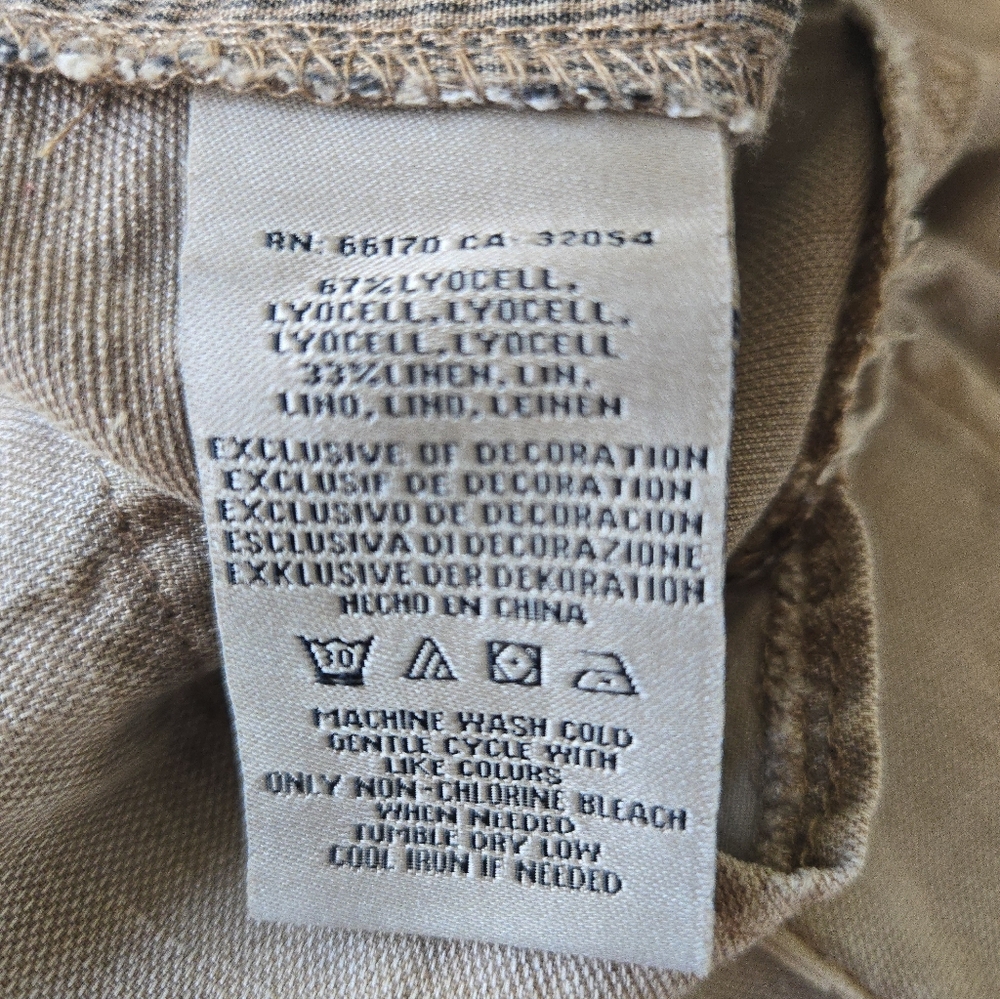Marrakesh Anthropologie Linen Lyocel Pants Size 25 - Picture 9 of 9